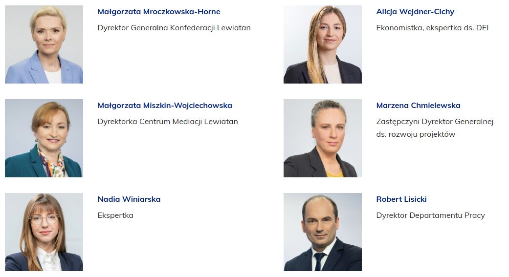 Portretowe zdjęcia osób opisanych w podpisach obok.